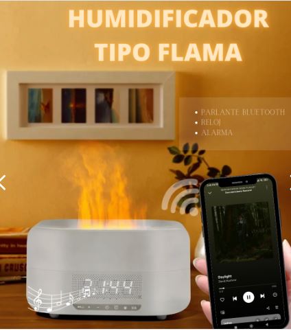 Humidificador con parlantes bluetooth